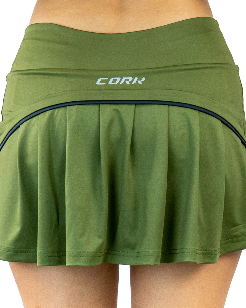 Women's Premium Pleated Skirt Green