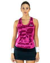 Women's Premium Top Fuchsia Pattern