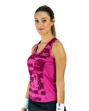 Women's Premium Top Fuchsia Pattern