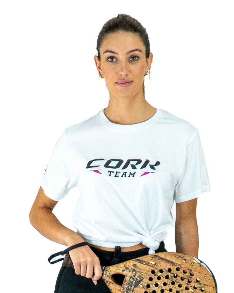 Women's Team T-Shirt White/Pink