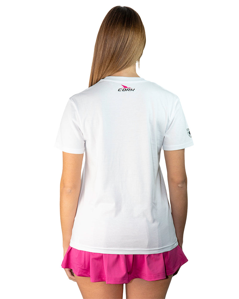 Women's Team T-Shirt White/Pink