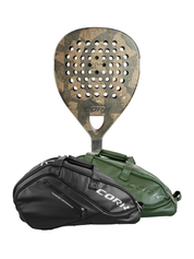 Cork Padel Racket Extreme Black + FREE Thermobag
